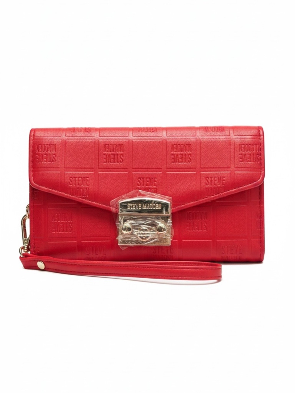 Steve Madden Bright Red Embossed Wallet